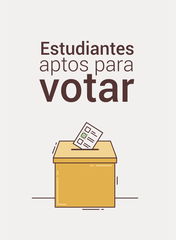 estudiantes aptos para votar